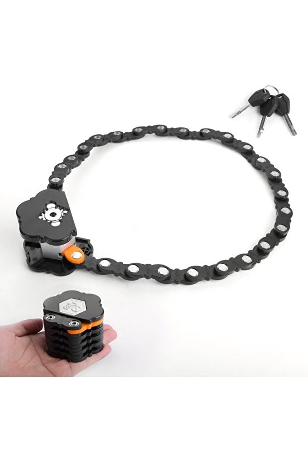 78cm foldable bike lock with holder 2 keys.