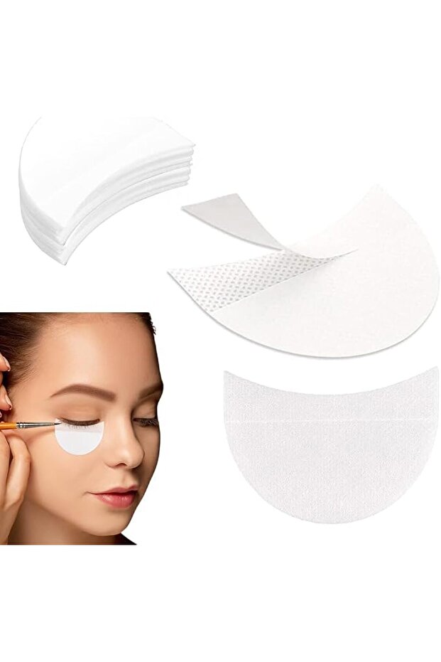 100Pcs Eyeshadow Shields, Professional Lint Free Under Eye Eyeshadow Pad Patches Eyeshadow