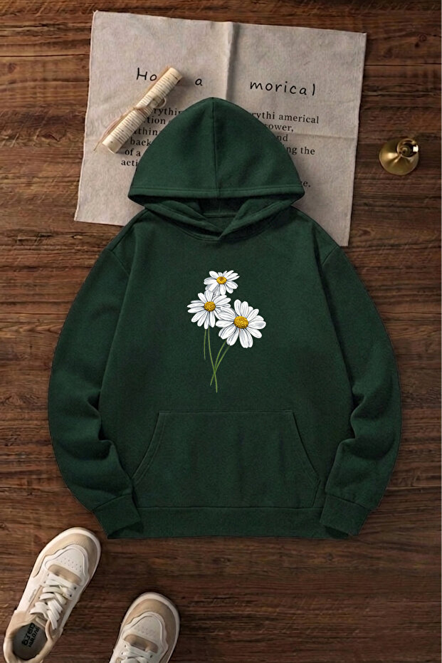 Unisex Printed Oversize Hoodie Hooded Sweatshirt