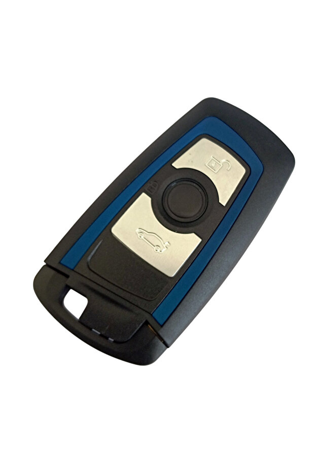 Bmw F Series Cas4 Compatible Smart Remote Control Key Case Auto Keychain 3 Keys with Logo Blue