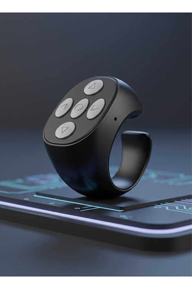 Bluetooth Ring Remote Control for Smartphone Photography, Selfie Shutter, Video Scrolling, Page Turning and Wireless Volume Control