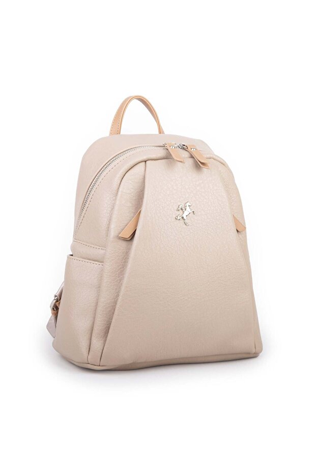Multi-Pocket Simple and Stylish Women's Backpack Sand Camel Victoria