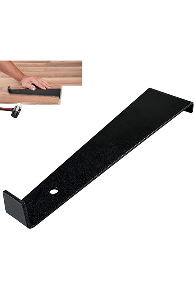 Pull bar for laminate flooring installation protection.
