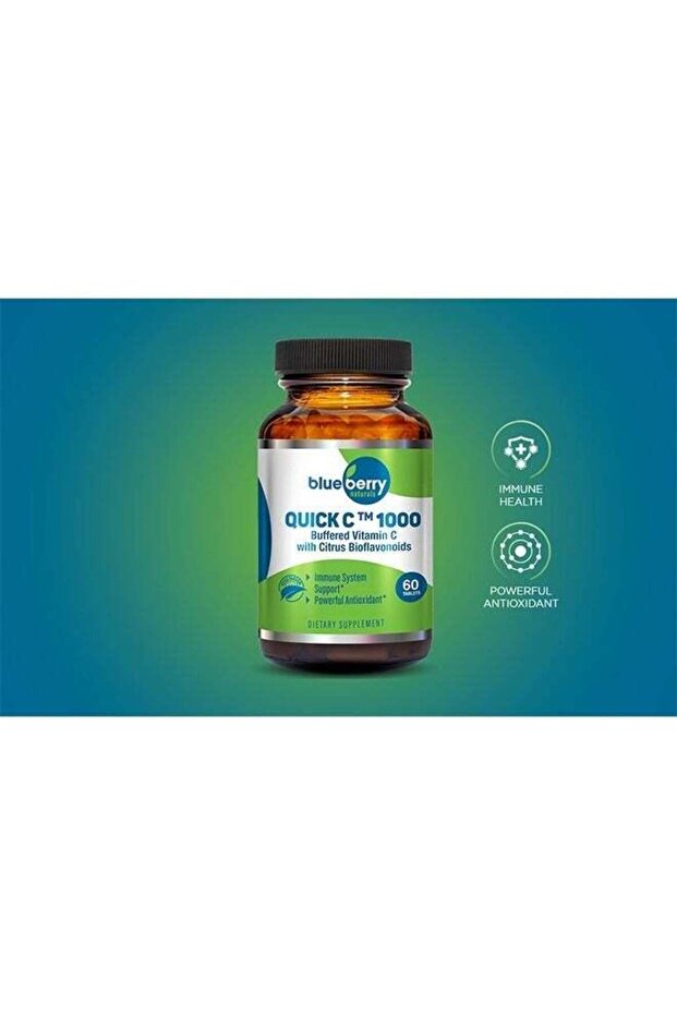Quick C 1000mg Buffered Vitamin C with Citrus Bioflavonoids, 60 Tablets
