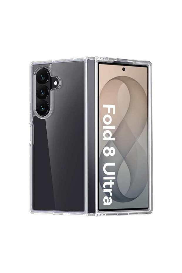 Hybrid Clear Crystal Case for Samsung Galaxy Fold 8 Ultra 5G 2026 | TPU + PC Technology, Shockproof