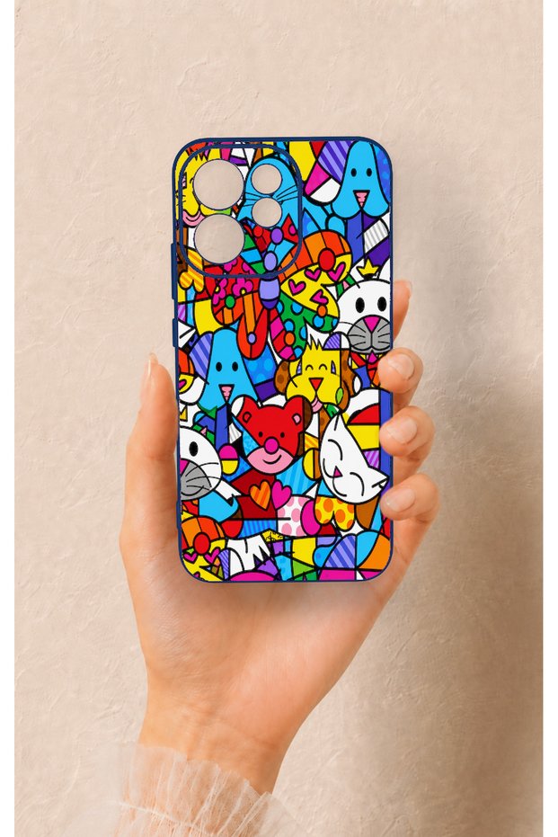 Oppo Reno 15F Compatible Britto Garden Patterned Silicone Case