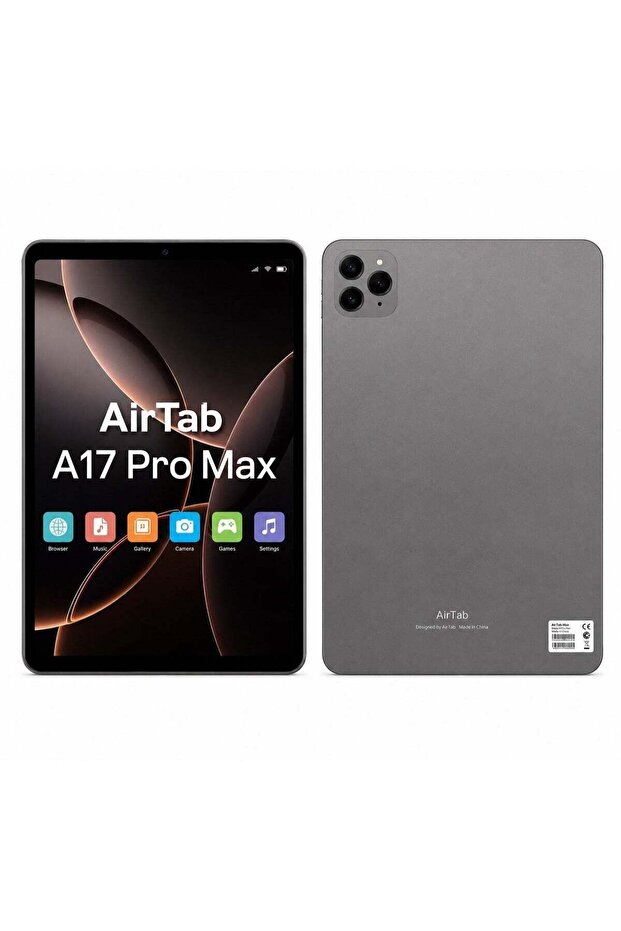 AIR TAB A17 Pro Max 10.1 Inch Android 15 Tablet, 24GB RAM, 1TB ROM, 10000mAh Battery, 5G WiFi, HD IPS Display, Dual Camera, Octa-Core Processor, Bluetooth, GPS, Dual SIM, Fast Charging Tablet