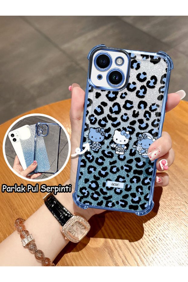 iPhone 14 Compatible Transparent Four Corner Silicone Coated Glossy Edge Case