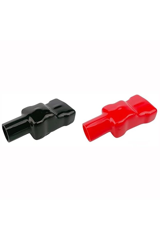 WANGCL 2 Pcs Car Battery Terminal Covers Red Black Soft Plastic Battery Terminal Protector Boots Flexible Positive and Negative…