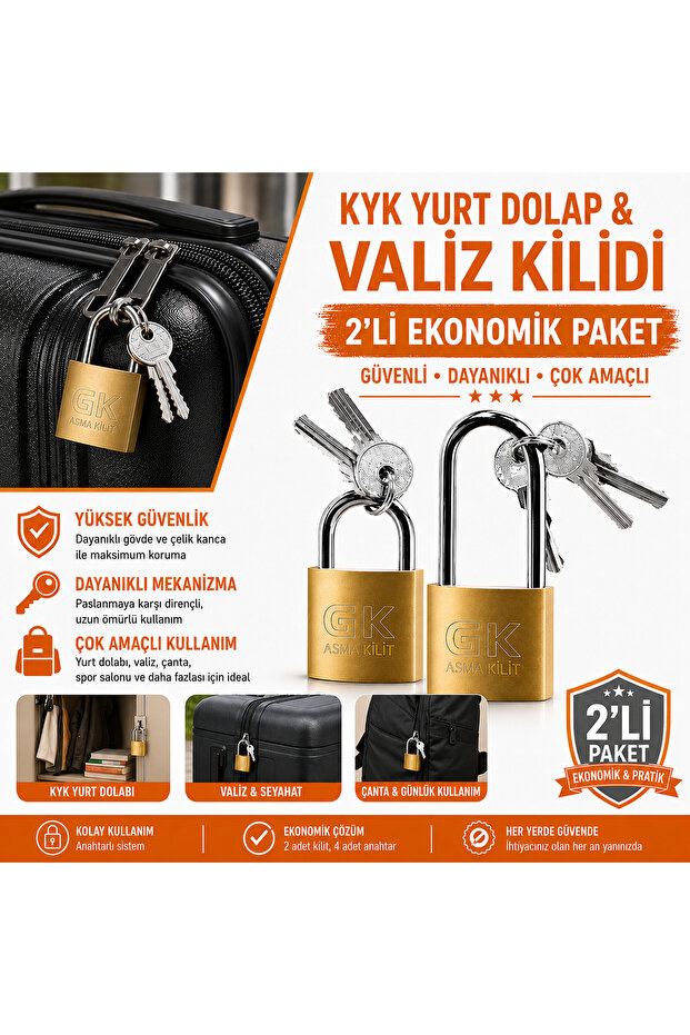 Kyk Yurt Lock Suitcase Lock Multi-Purpose Lock