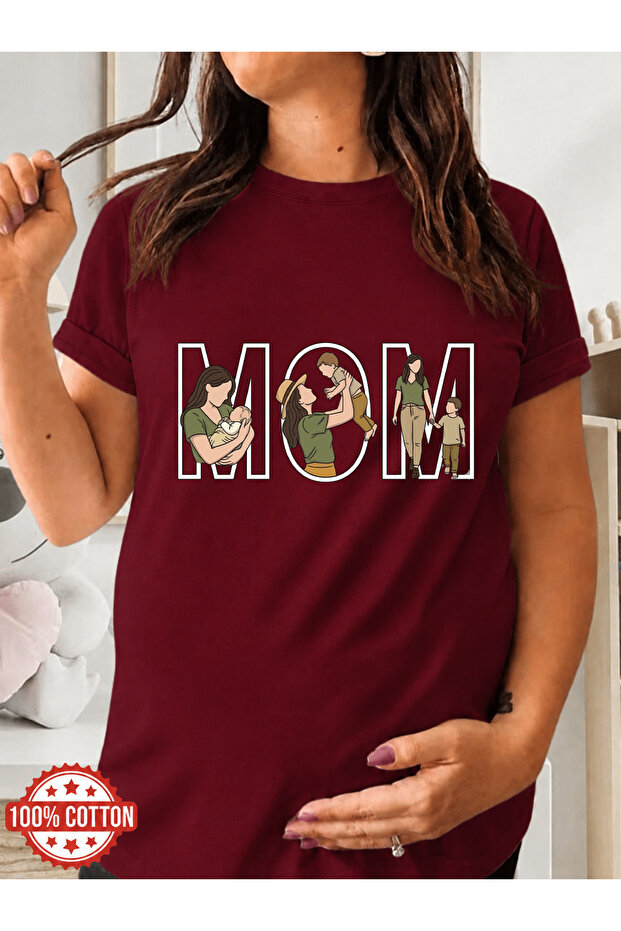 Men's Mom Printed 100% Cotton Maternity T-Shirt