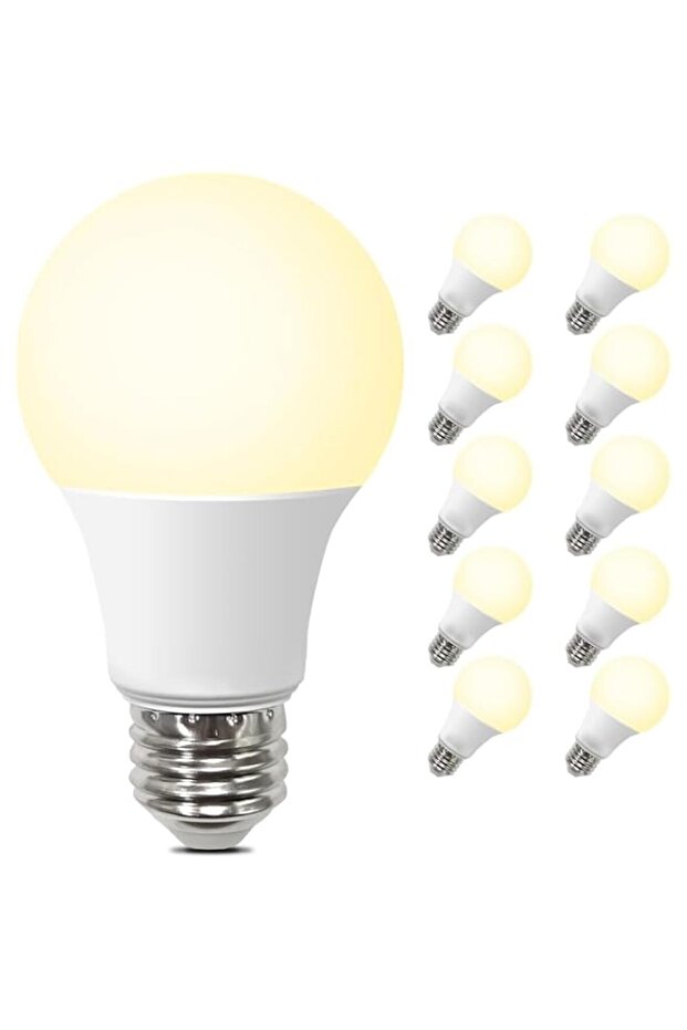 Edison Bulb Super Bright, E27, LED Light Bulbs, Warm White 3000K, 240V, Non-Dimmable, Energy Saving Lamp for Home Shop, Garage, Warehouse, 10Pc Pack (20W)