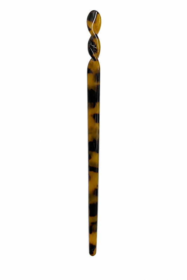 Turtle Pattern Twisted Hairpin Bun Stick Women's Accessory