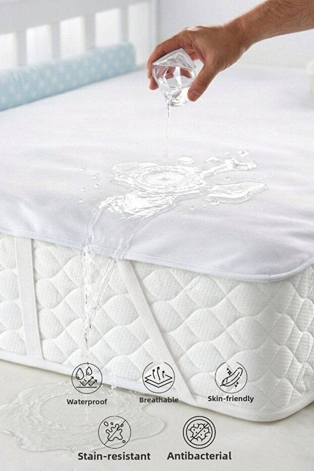 100% Cotton Liquid-Proof Baby and Child Mattress Protector Mattress Cover