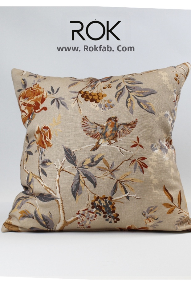 Floral Patterned Throw Pillow Cover 45X45 cm Decorative Pillowcase