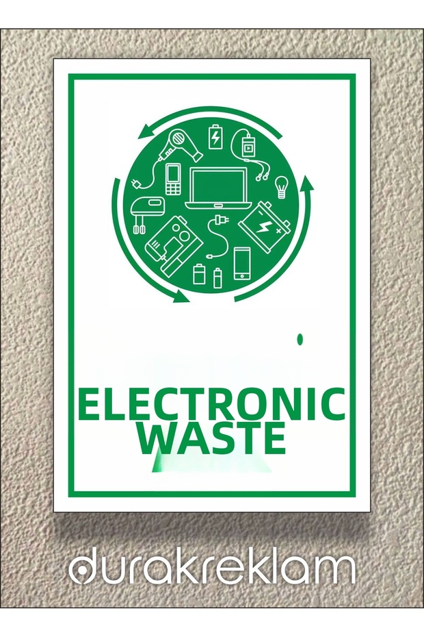 Electronic Waste Sign A3 30X40 cm