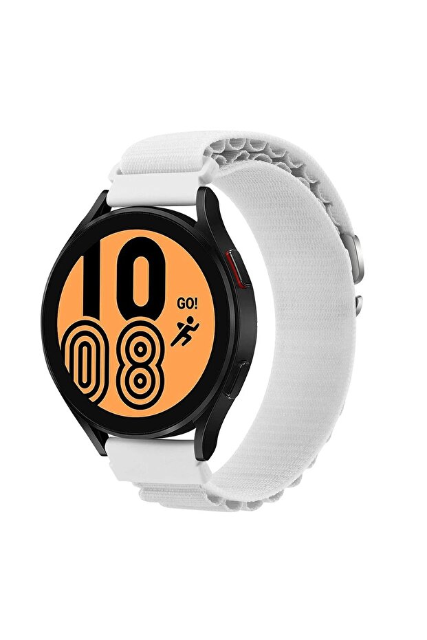 ® Watch 22mm Kr410 Fabric Strap - White