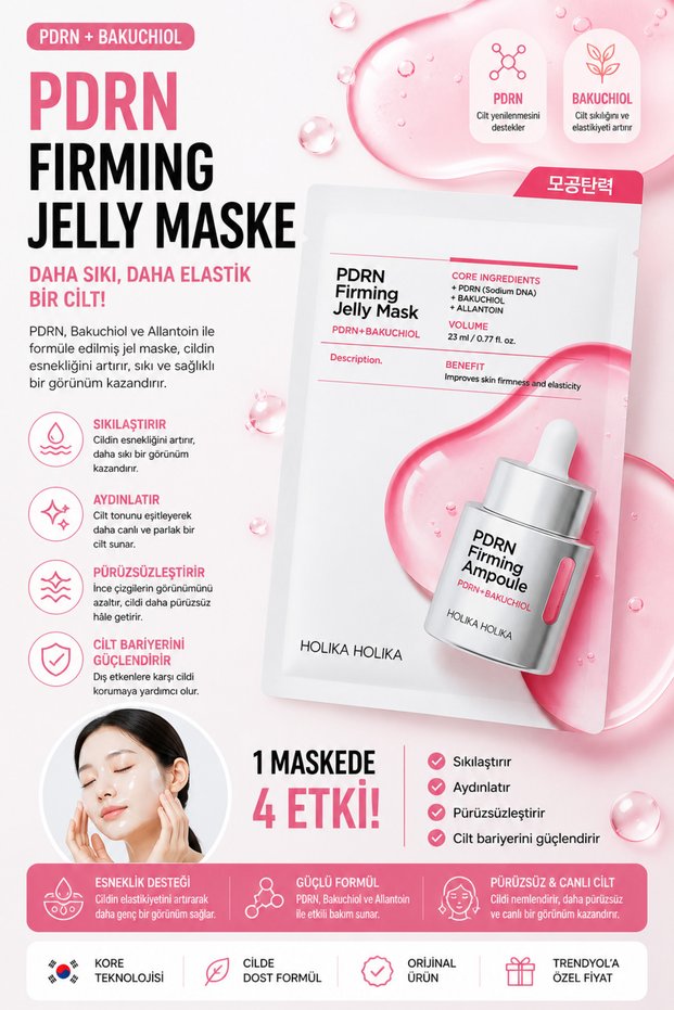 Pdrn Firming Jelly Mask - Brightening and Anti-Wrinkle Mask 23ml