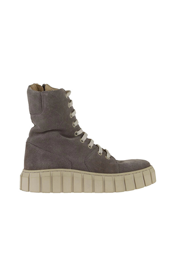 Mink Light Suede Women's Flat Boots 01Wt3404