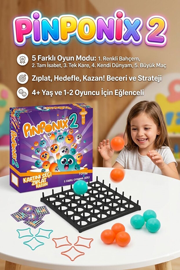Pinponix 2 Educational Children's Box Game to Improve Attention and Coordination