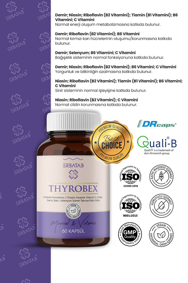 Thyrobex Multivitamin & Mineral 60 Kapsül - 6