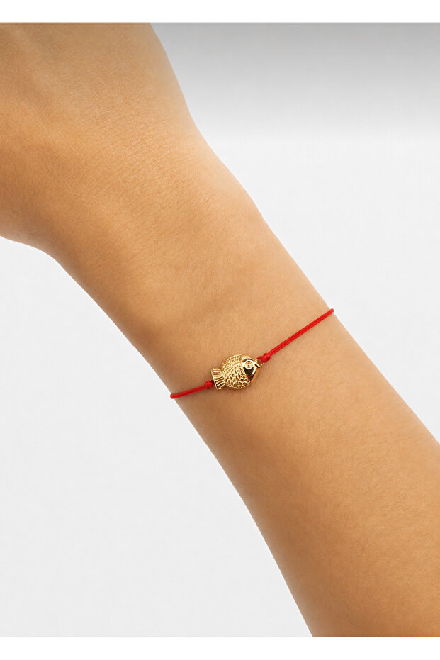 Fish-Shaped Red String Lucky Bracelet That Won'T Tarnish