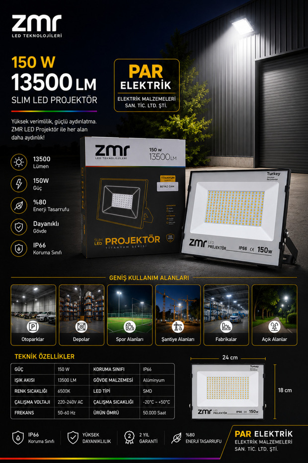 150 W LED PROJEKTÖR