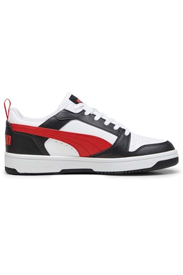 392328 Rebound V6 Low Unisex Spor Ayakkabı BEYAZ-KIRMIZI - 4