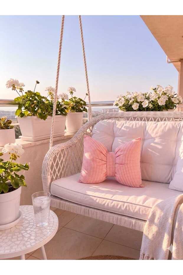 Bow Cushion Decorative Cushion 40X50 cm