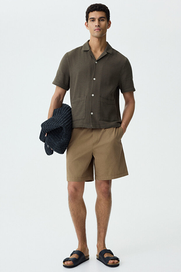 Pamuklu Şort Relaxed Fit