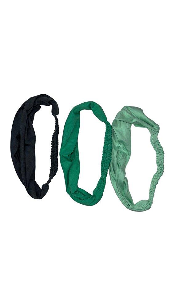 Elastic Beaded Bandana Set of 3