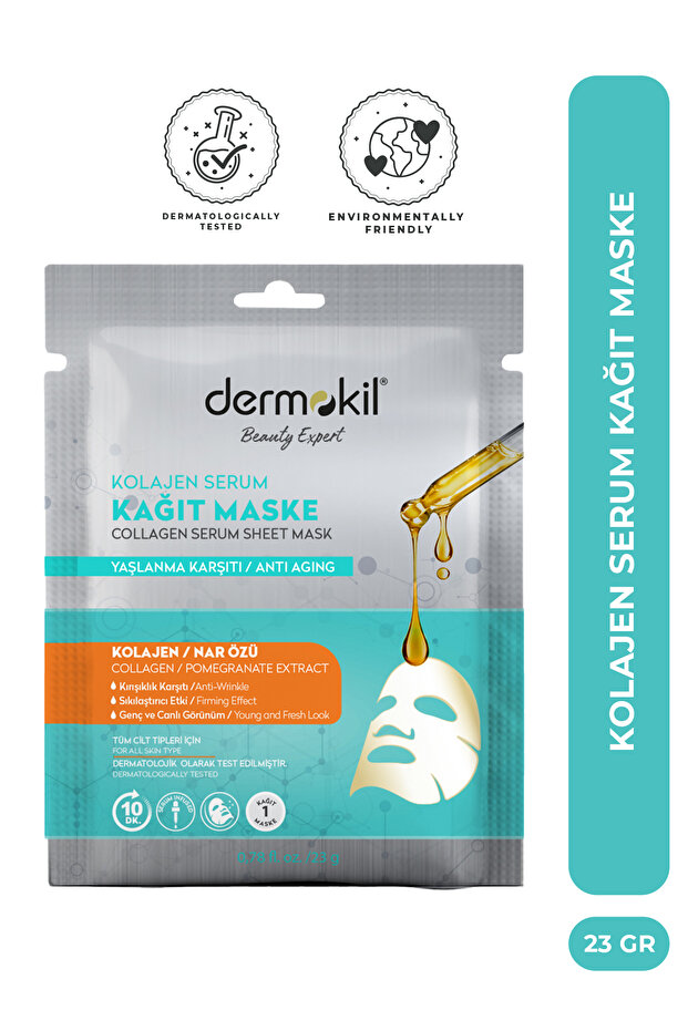 Anti-aging paper face mask with collagen 23 g