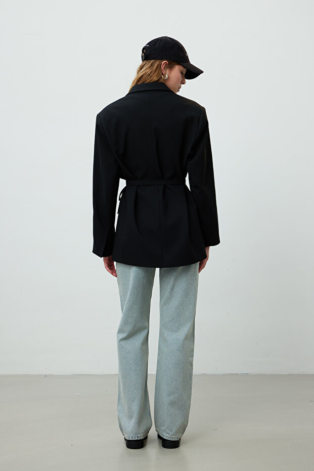JACHETA BLAZER CUREA NEGRA - 8