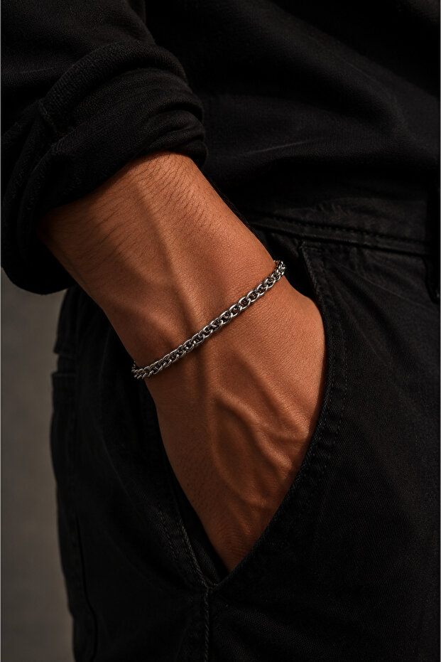 Men's 100% Steel Rope Bracelet
