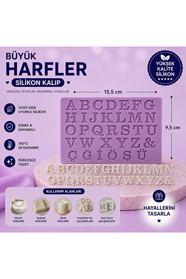 Silikon Kalıp Büyük Harfler