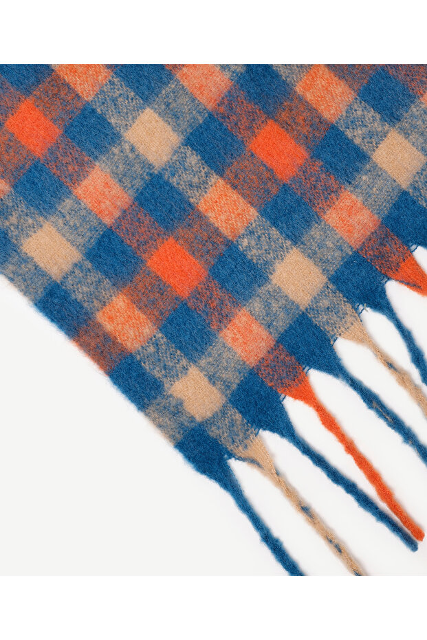 Small Square Patterned Shawl - 2