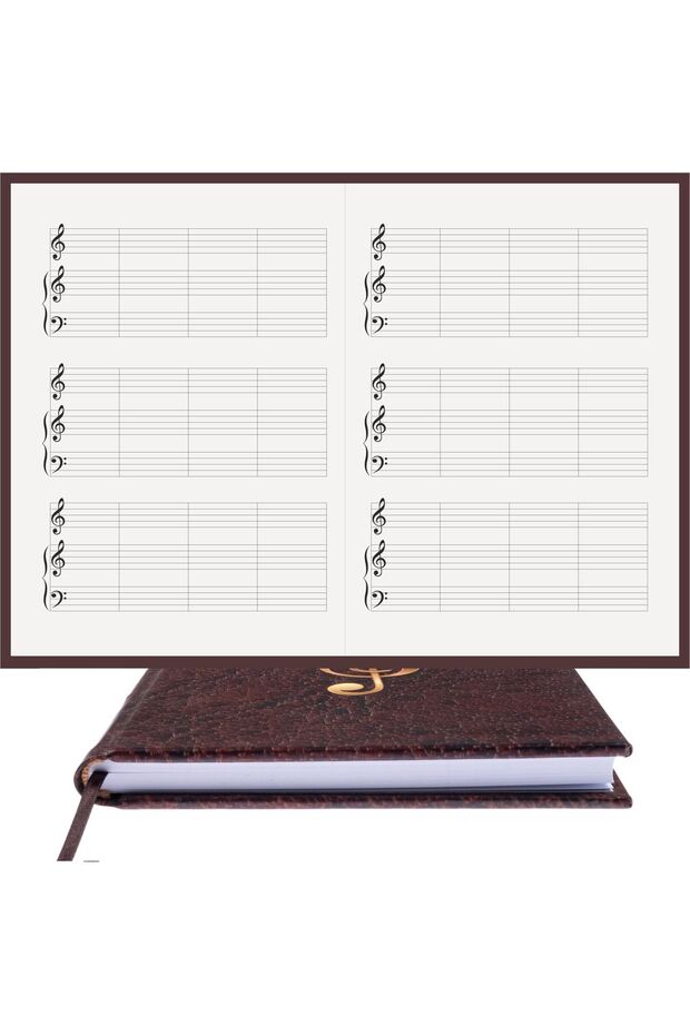Piano Notepad (LEFT FA KEY WITH SOUND) 100% Handmade, Hand Stitched (THREAD SEWING) Coated Bound (A/5)