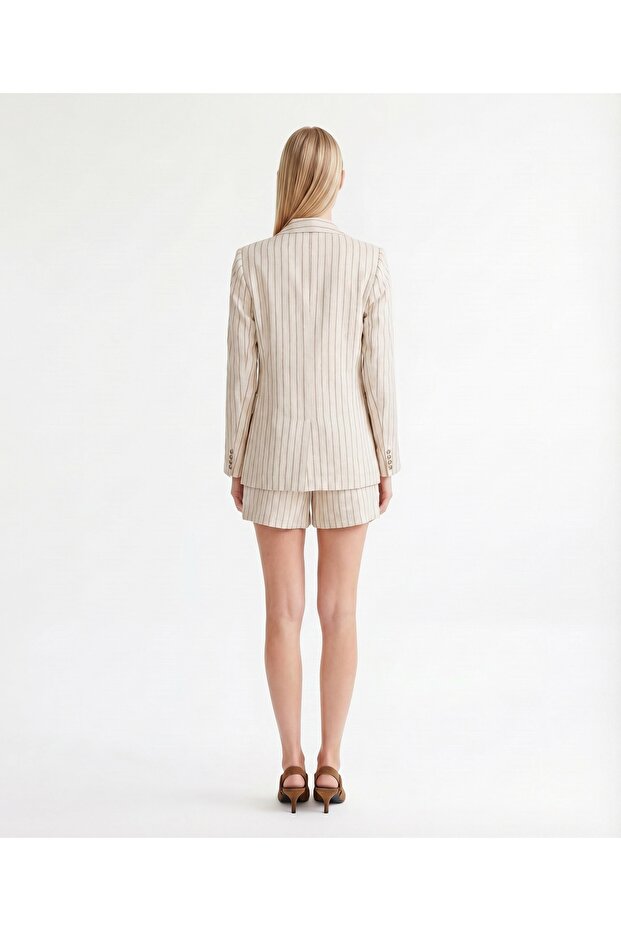 Regular Jacket Collar Long Sleeve Jacket - 6