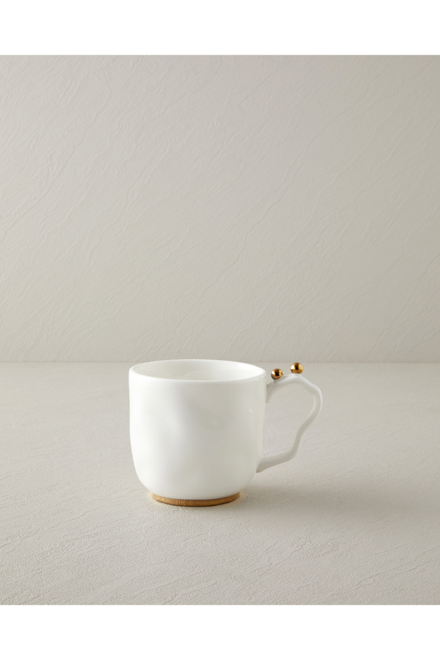 Golden Gleam Porcelain Mug 440 ml White-Gold