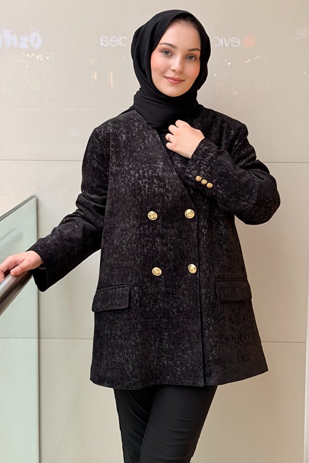 Four Button Velvet Jacket