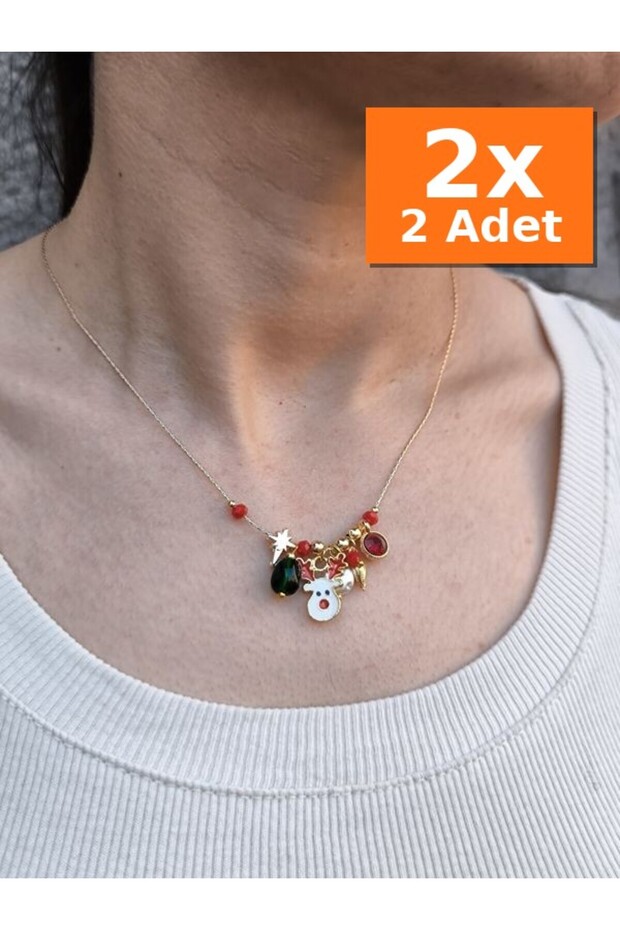 Necklace Glass Beads Elegant Gift
