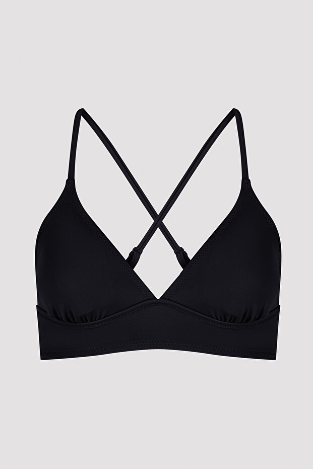Siyah Basic Bralet Bikini Üstü - 5
