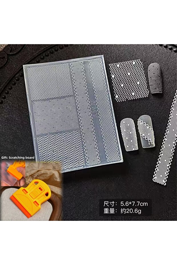 PF-920 زينة أظافر كلاسيكية متعددة الاستخدامات بتصميم دانتيل وردي وفراشة ثلاثية الأبعاد، فن إبداعي لتزيين الأظافر