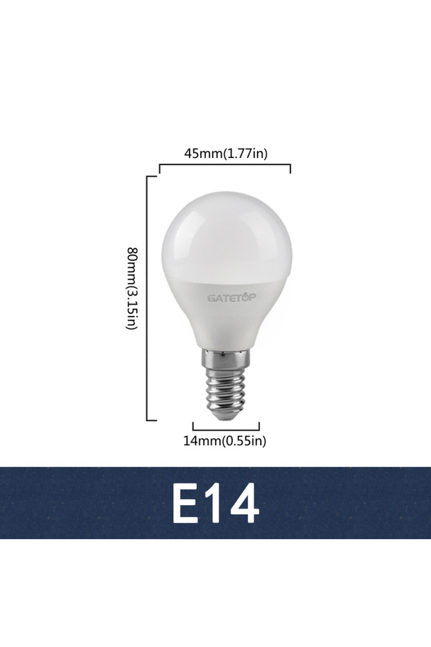 7W AC220-240V Natural light 4000K E14 12Pack Lámpara Led Bulb E14 E27 B22 Energy Saving Globe Bulb L