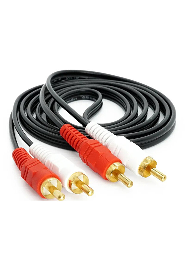 2.7m 2RCA to 2RCA 2RCA to 2RCA Audio Cable Dual Lotus Red White AV Line For MP3 DVD CD Player TV Rad
