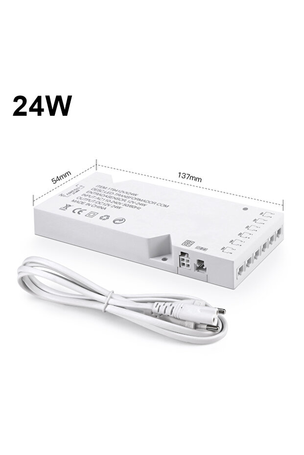 EU Power Plug 24W 6xDupont Port LED Lighting Transformer DC12V 2A 3A 5A 8A Power Supply Adapter Dupo