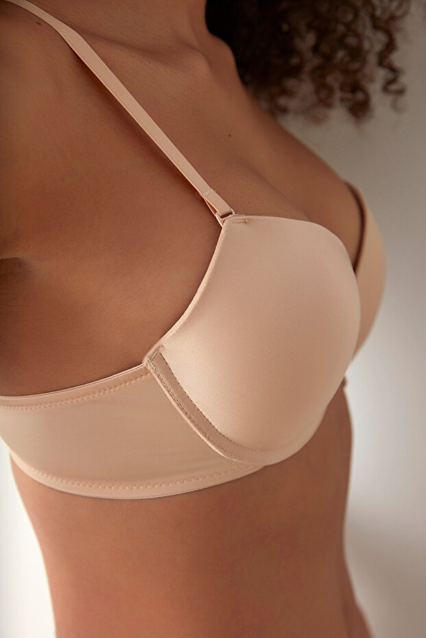 Wowbra Beige Push Up Bra - 3