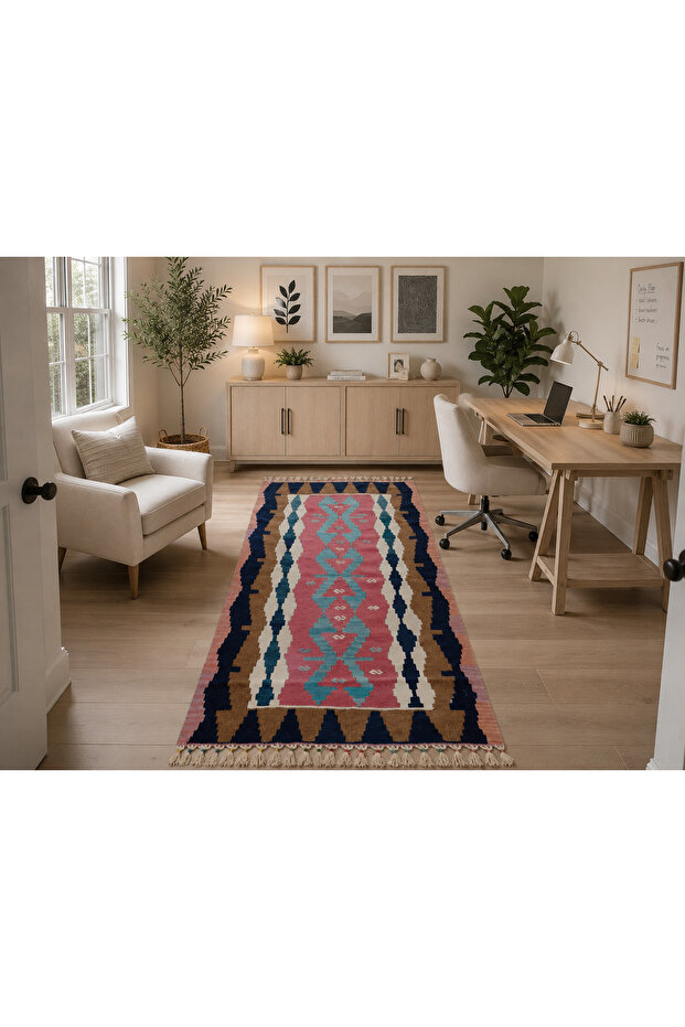 Wonderful Hand-Woven Kayseri Rug, Rustic Decor for Your Kitchen, Rug for Your Workplace 177 X 114 cm Akedo