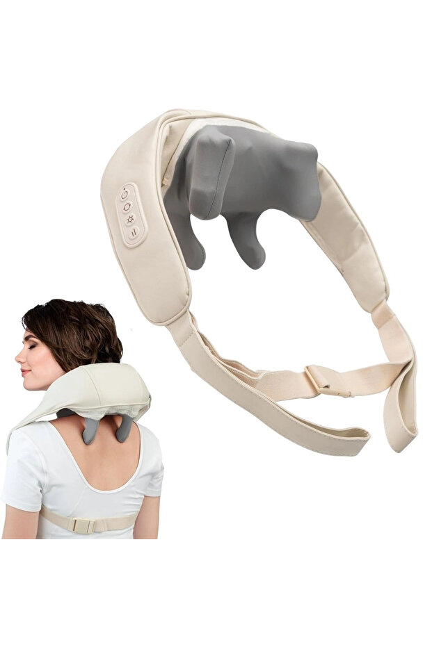 Electric Neck and Back Massager Wireless Neck and Shoulder Kneading Massage Pillow (5263)