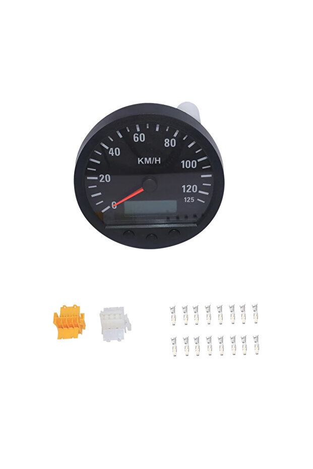 TD140ATC 140 مم إلكتروني لعداد السرعة CANBUS مع عداد المسافات وعداد المسافات للرحلة في شاشة LCD لـ
